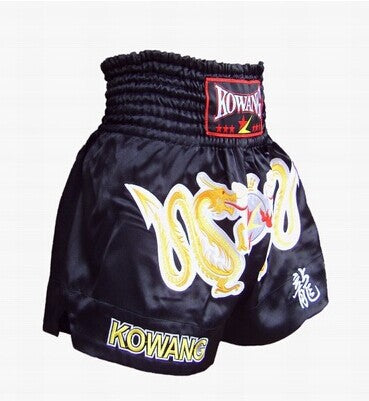 Gold Double Dragon Boxing Trunks
